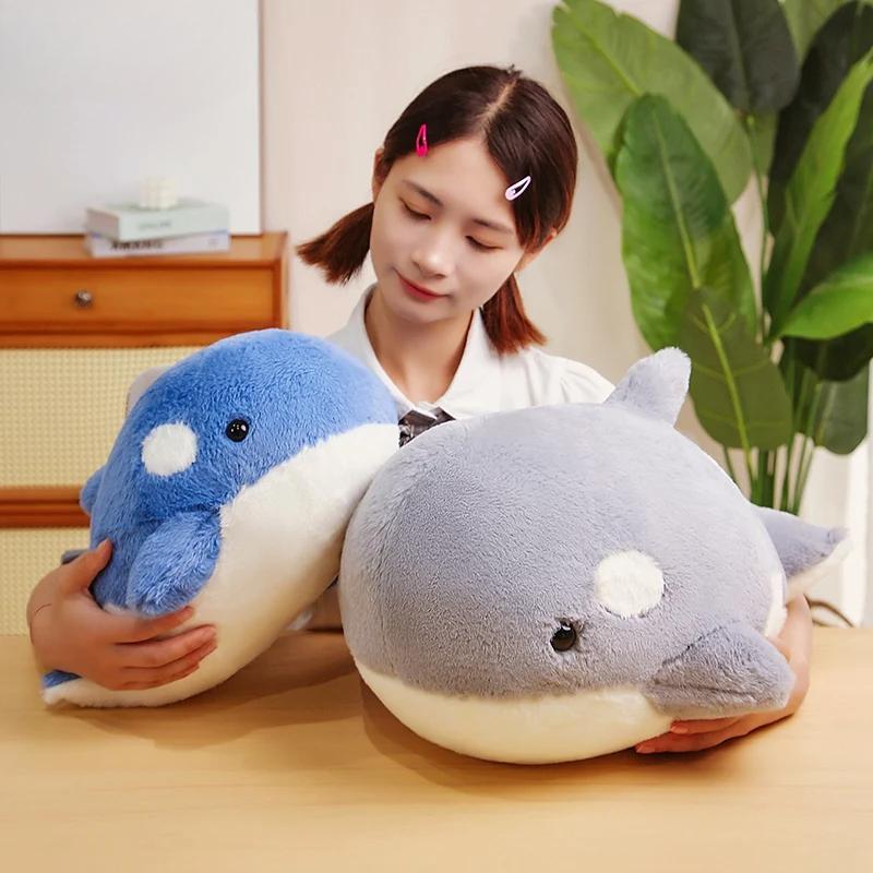 35/45CM Simulation Killer Whale Plush Toys Stuffed Orcinus Orca Fish Doll Shark Cartoon Soft Sleep Pillow Kids Girls Baby Gifts