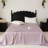 Solid Colour Style Tencel Bedding Set For Adults Kids One Piece Flat Sheet Colorful King Queen Full Size