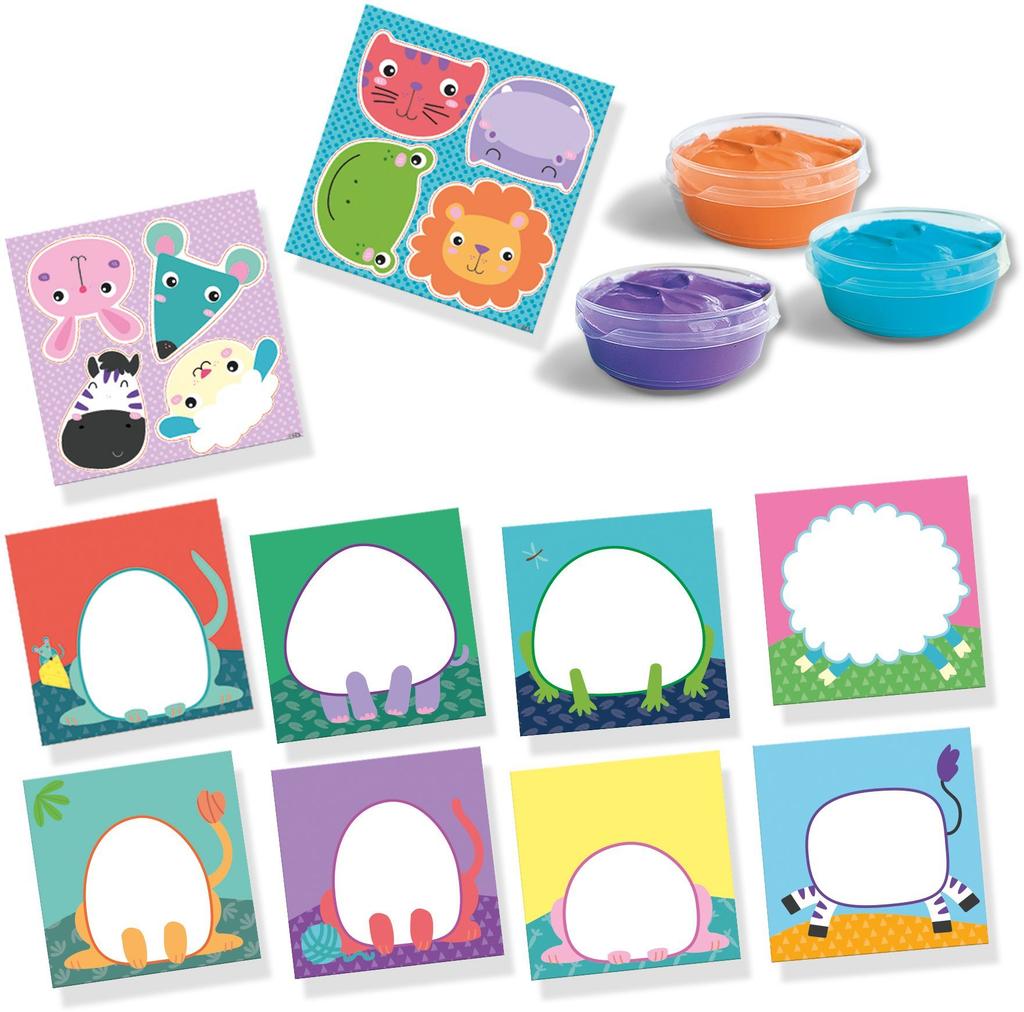 Kit peinture au doigt - SES CREATIVE - My First - Animaux - Arts créatif pour bébé - 10 pages - Peinture lavable - 1+