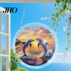 Acrylic Puzzle Sun Catcher with Colorful Light Projection, DIY Window Hanging Decor Rainbow Projection for Garden Patio Living Room, UV Printed