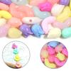 50pcs/lot Tulip Flower Bud Leaf Loose Beads Mix Color Flower Acrylic Beads For Jewelry Making DIY Bracelet Nacklace Accessories