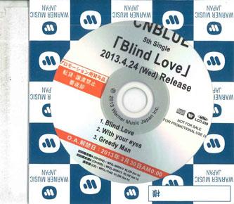 

CD CNBLUE - Blind Love LCD559 WARNER 2013 Japan Japanese Pop/Rock Used