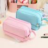 Large Capacity Pencil Pen Pouch Lightweight Multi-pocket Pencil Pouch with Portable Handle