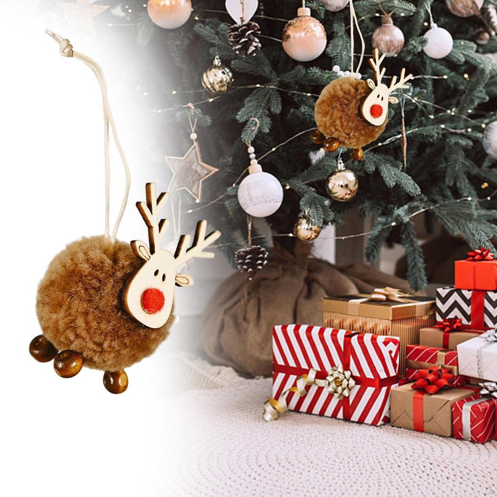 Christmas Figurines Decoration Elk Deer Doll for Year's Garden