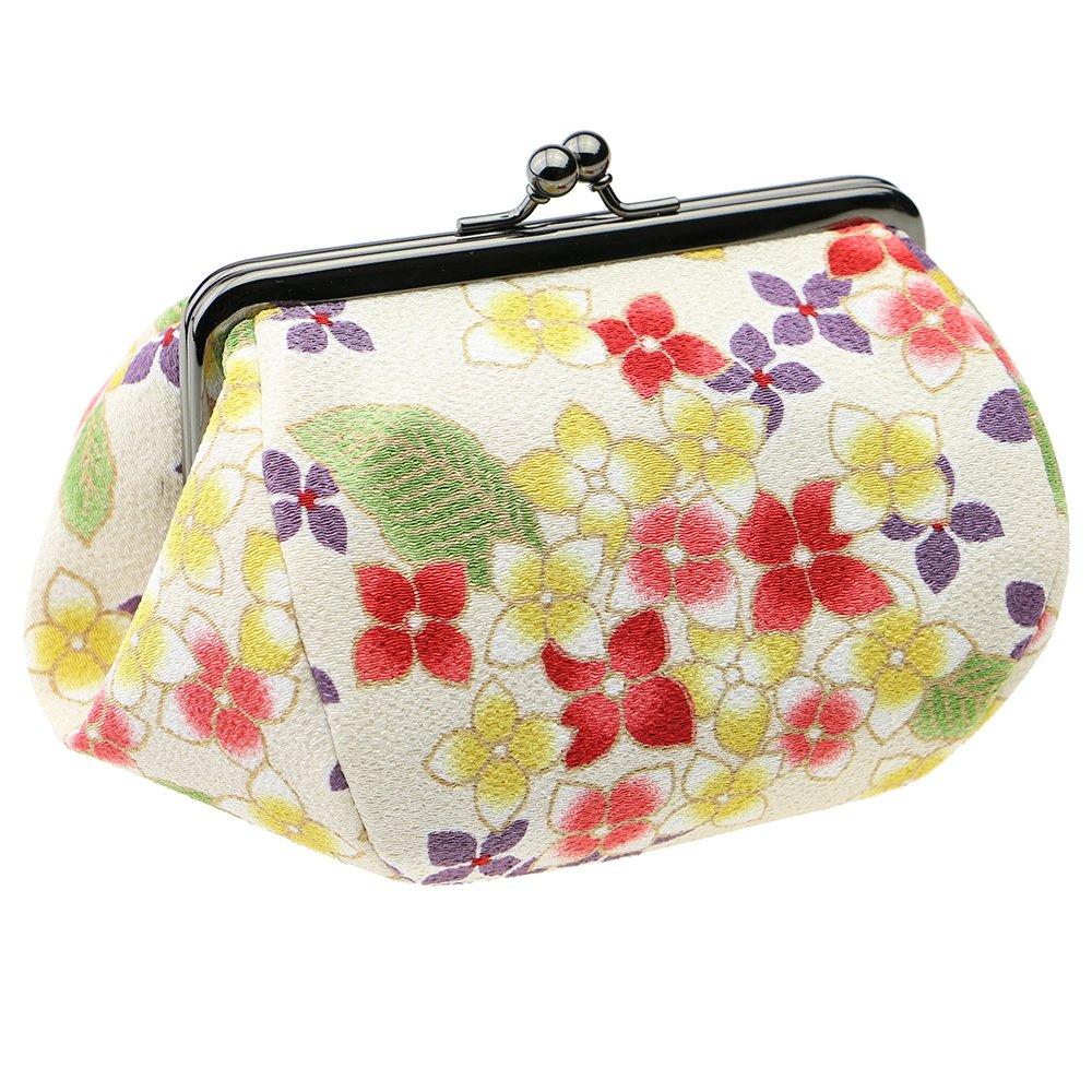 

Watona Chirimen Cosmetic Width 4 Pouch, 12cm-16cm [Small Sun] (36 Hydrangea)