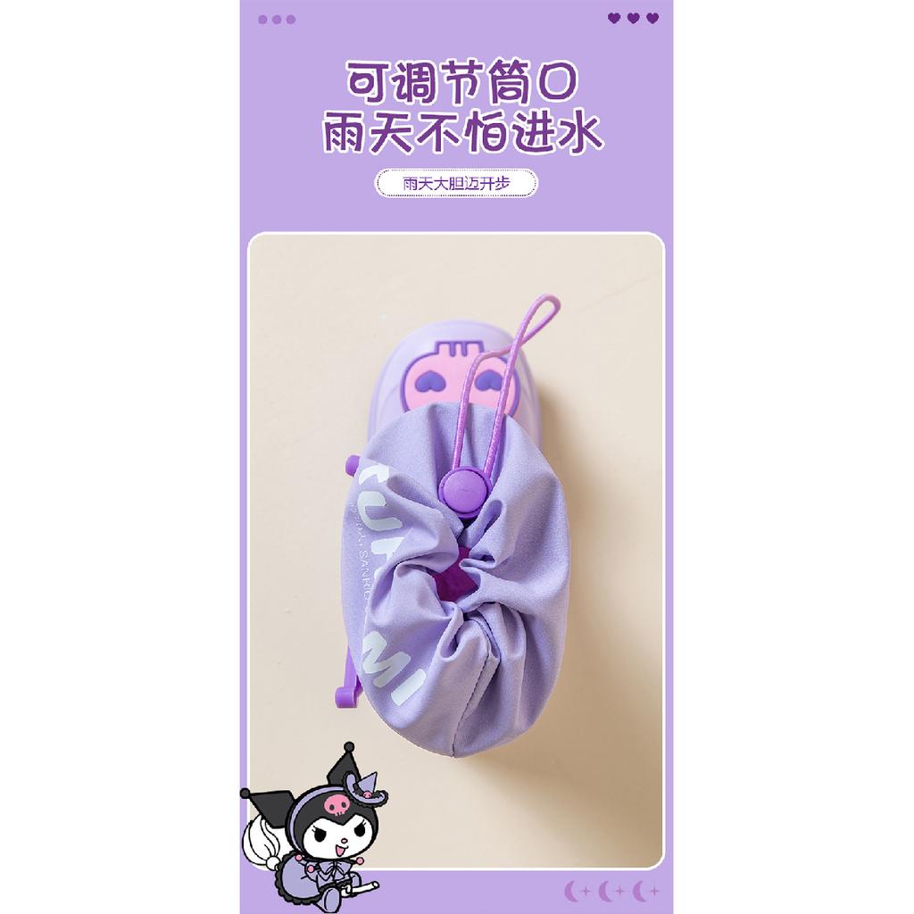 Children's Rain Boots Girls' Water Boots Non-Slip Waterproof Rain Boots Girls' Kuromi Kindergarten Kids' Water Shoes