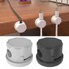 Magnetic Cable Organizer 360-degree Rotating Cable Holder Self-Adhesive Cable Management Clip for Desk Home Office Car