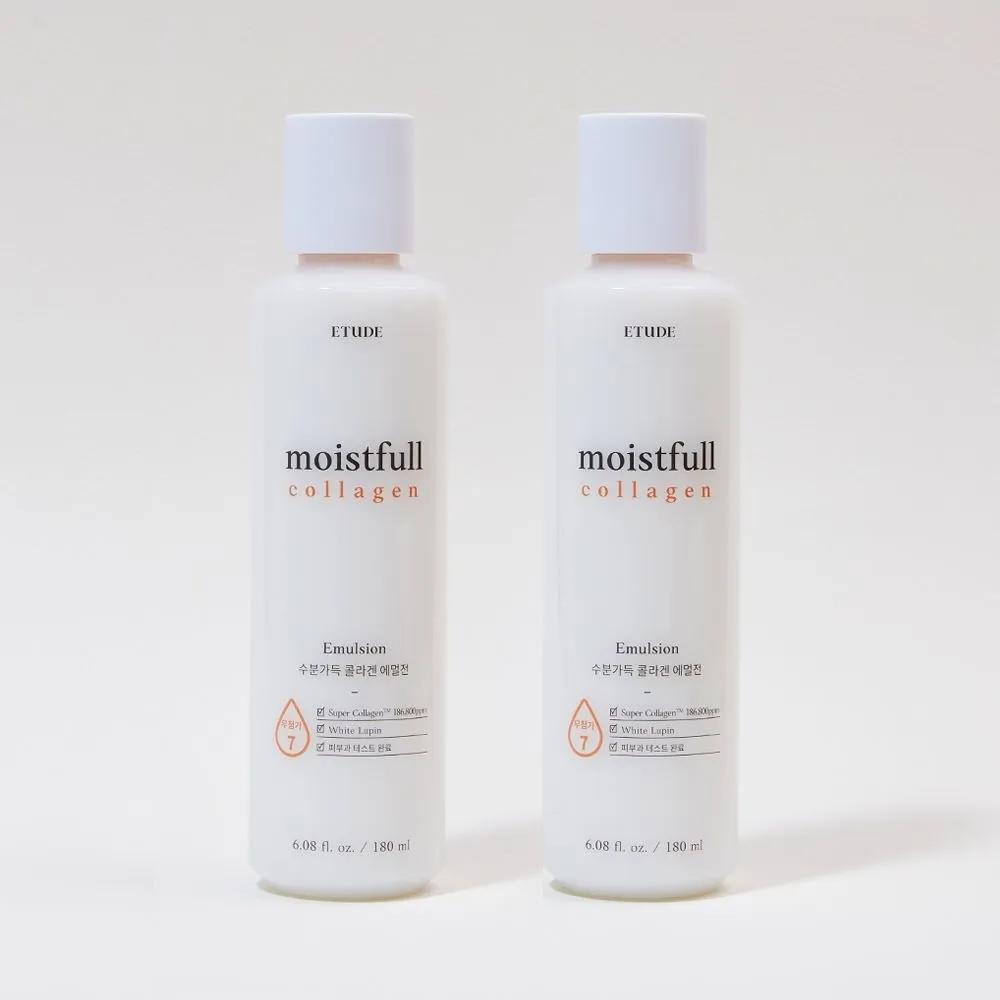 Moisture-Rich Collagen Emulsion 180ml x 2 / Hydrating Skin Care Lotion