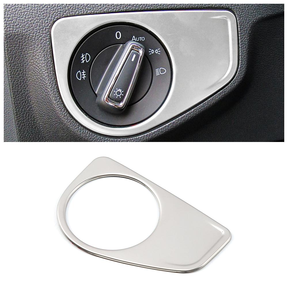 Für Volkswagen VW Tiguan MK2 2017- Edelstahl Innenzubehör Mittelkonsole mattsilberne Dekoration