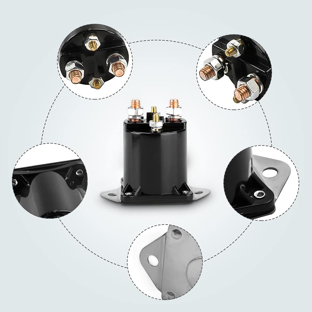 maXpeedingrods 12V Golf Cart Solenoid for Club Car 1984-Up DS/04+ Precedent Starter Solenoid 1013609/435-154