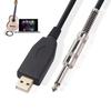 Professionelles USB 2.0 zu 6,35 mm Instrumentenkabel Draht Vergoldete Stecker Leitung Für Musikproduktion