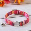 Quick Release Nylon Cat Collar Personalized Puppy Pet Kitten Safety Breakaway Necklace Customizable Adjustable For Cats Puppy