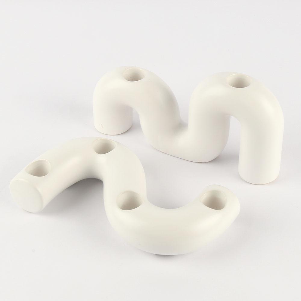 Ceramic Candle Holder European Minimalist Romantic Decorative Table Centerpiece Home Decor For Couples And Women Wedding Gift