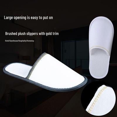 New Arrival: 4 Pairs of Thickened Non-Slip Hotel Disposable Slippers for Home, Travel & Hospitality