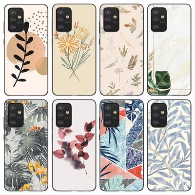 Custodia per telefono con foglia di fiore per iPhone Samsung Galaxy Redmi Xiaomi Oppo OnePlus Note S A 7 8 9 10 11 12 13 14 20 21 22 23 53 54 Pro Max Plus Ultra TPU Morbida
