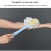 2 In 1 Long Handle Bath Brush Soft Bristles Exfoliating Loofah Puff For Shower Back Cleaning For Men Women