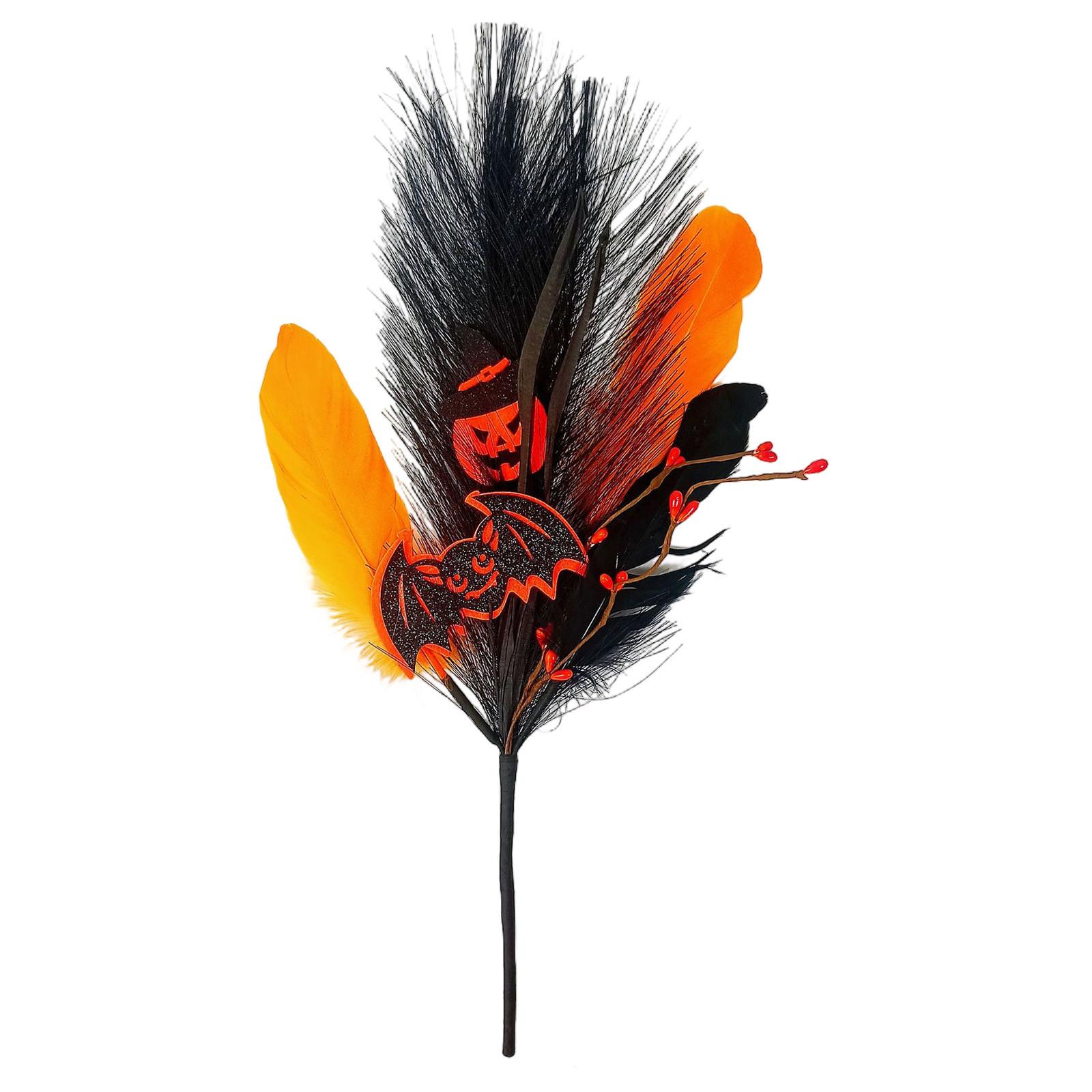 

Halloween Flower Bouquet, Floral Arrangement, 45cm, Decoration, DIY, Holiday Decoration, Realistic Ornament, Halloween Branch, Pumpkin One Size