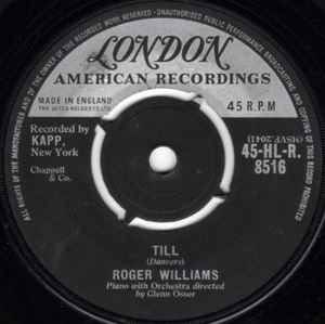 

7inch Record ROGER WILLIAMS Till HLR8516 London Records UK Pop Used