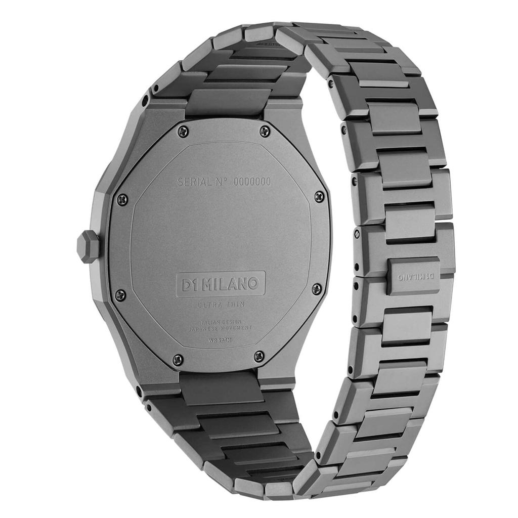 Authorized Dealer [D1 MILANO] D1 Milano Watch Men's Watch UTBJ22 [ULTRA THIN] Ultra Thin Anthracite 40mm Stainless Steel Belt Gray