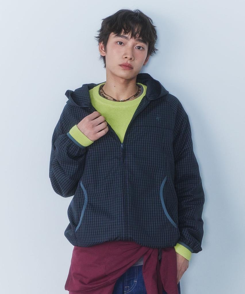 Cgp Check Hooded Jumper - Black