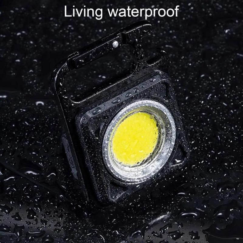 Emergency Light Compact Powerful Hardness Multipurpose Waterproof USB Charging Mini Camping Light LED Flashlight for Outdoor