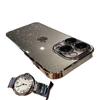 Clear Electroplated PC Phone Case With Built-in Camera Lens Protector Dust Plug IPhone 17 16 15 14 13 12 Series