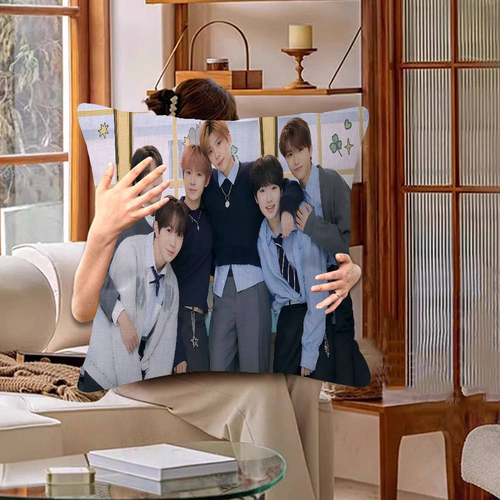 Boyband N-NCT Wish Sänger Ahorn Design Kissenbezug Glückliche Herbsternte Dekoration Feiertagsdekoration Kissenbezug