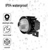 Waterproof LED Motorcycle Headlight: Off-road External Yellow-White Spotlight for Night Riding