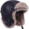 Russian Soviet Ushanka Aviator Bomber Hat - Winter Fur Earflap Cap