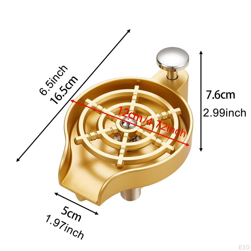 Glass Cup Rinser for Kitchen Sink Attachment Cleaner Restaurant Black