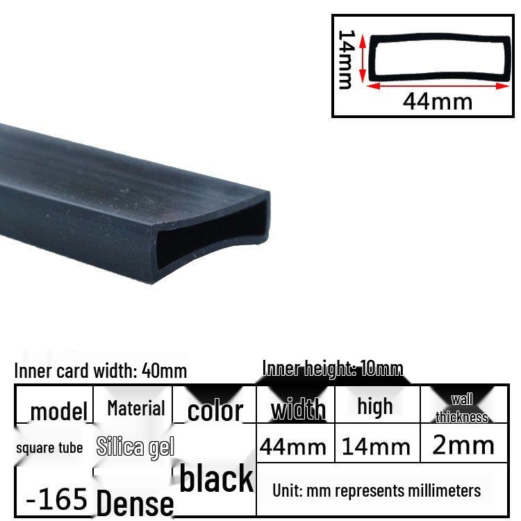 High-Temperature Resistant Silicone Square Tubing: Durable, Customizable, Aging-Resistant Rubber Sheath and Hollow Sealing Strip.
