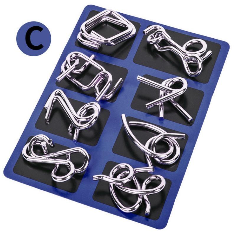 

Интеллектуальная пряжка с девятью звеньями, отверстие для замка Любана, открытый замок, детский набор игрушек-пазлов