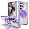 Applicable to Samsung S26Ultra magnetic mobile phone case Golden Shield rotating bracket S25Ultra anti-drop S24 protective case