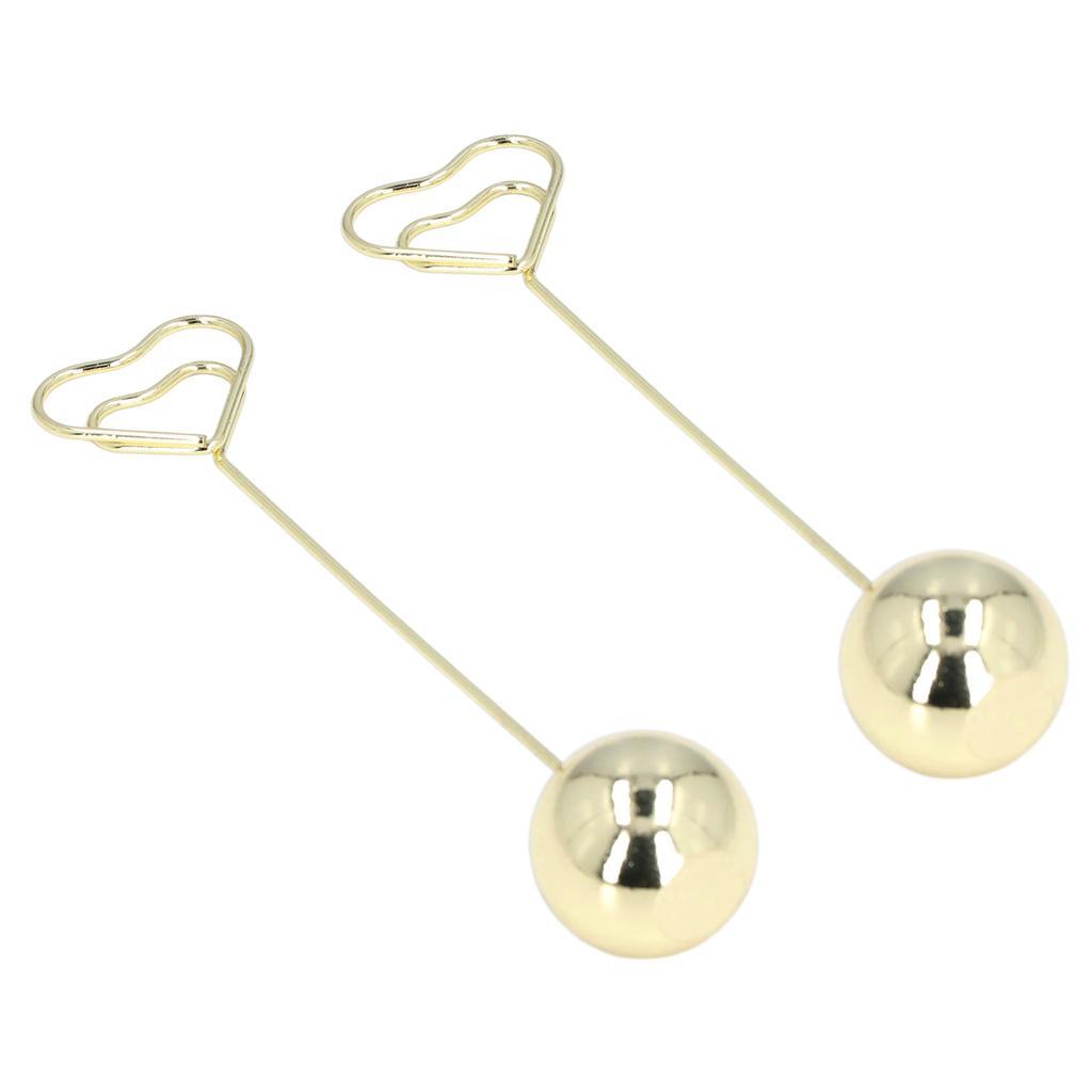 2Pcs Table Number Stands Unique Design Widely Used Firm Stable Sturdy Durable Metal Place Card Holder for Party