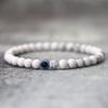 Simple Style 6mm Stone Bracelet For Men Turkey Evil Eyes Braclet White Blue Red Howlite Beaded Braslet Meditation Healing Joias
