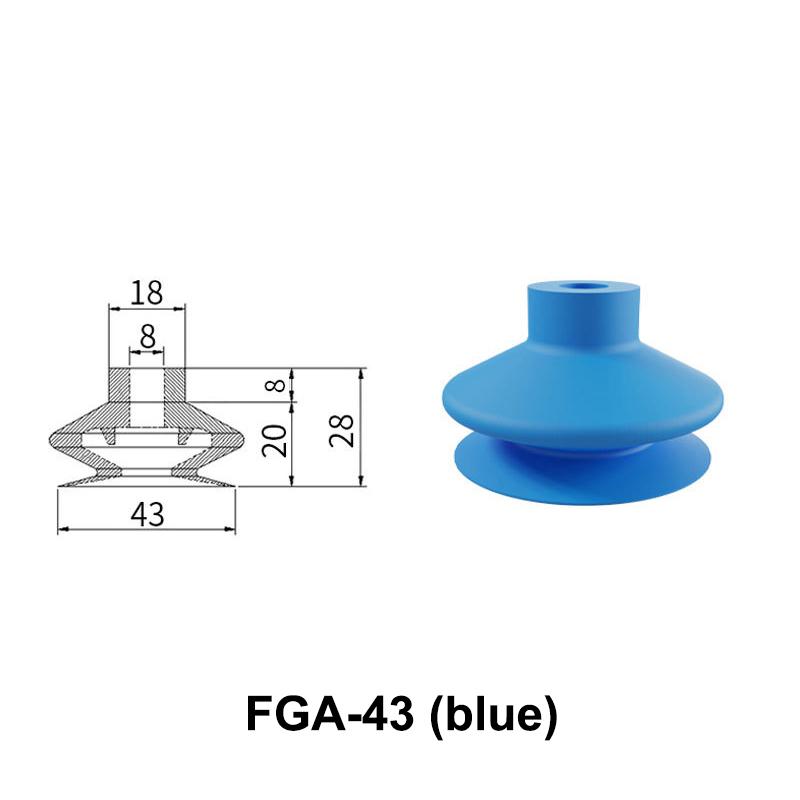 Fga-11/14/16/20/33/43/53/63 Threaded Suction Cup Organ Silicone Festos Rubber Suction Cup Vacuum Sucker Vento