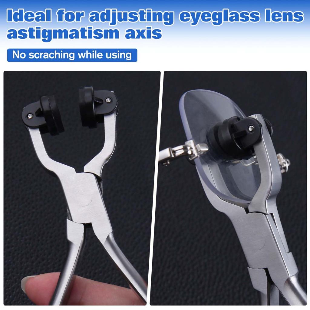 LEONTOOL Lens Astigmatism Axis Adjustment Tool Adjustment Lens Replaceable Precision Screwdriver Stainless Spring Professional Tool for Eyeglass and
