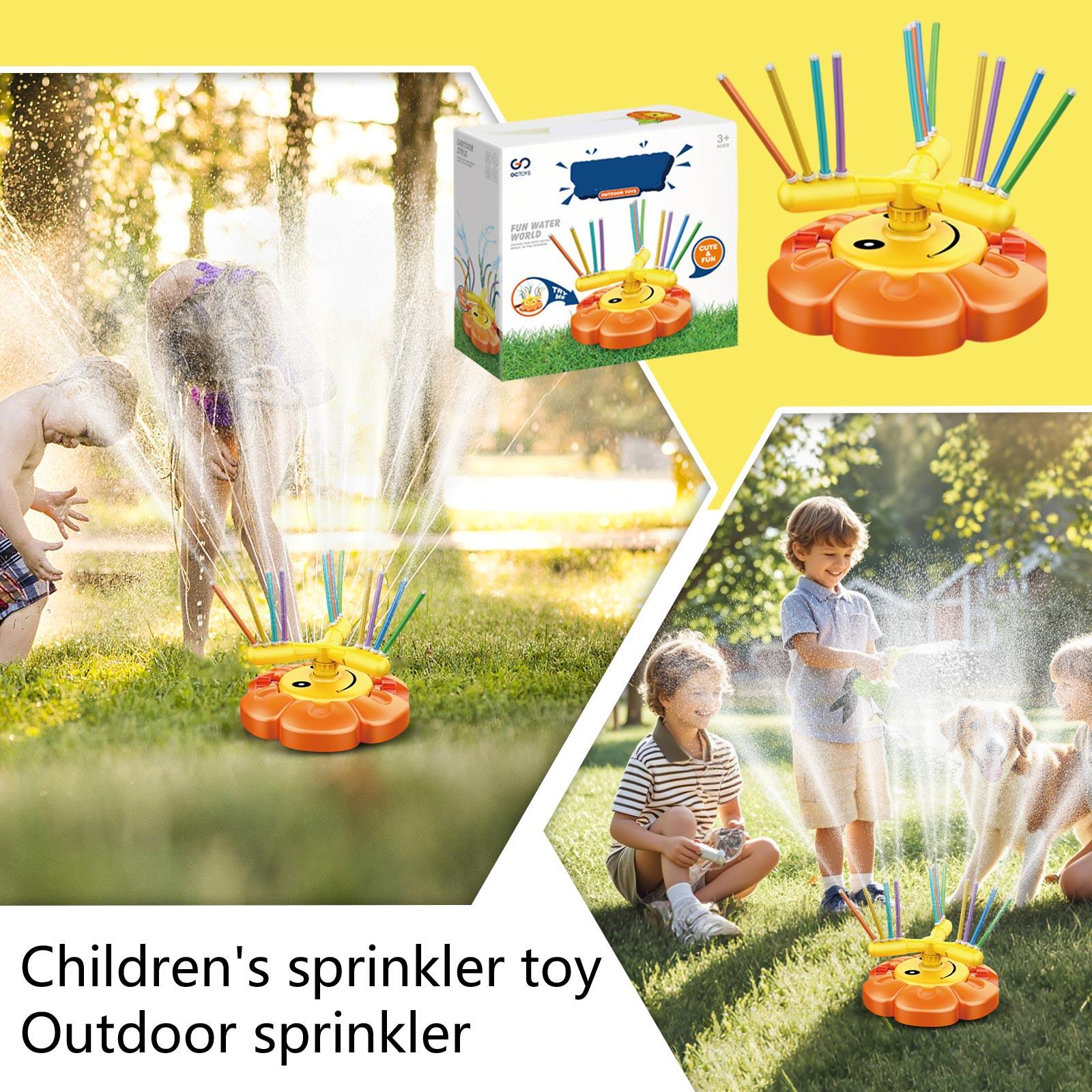 Outdoor Kids Water Sprinkler Toy for Lawn Garden Yard Play Interactive Spraying Toy Suitable for Children Outdoor Water Fun Summer Activity One Size