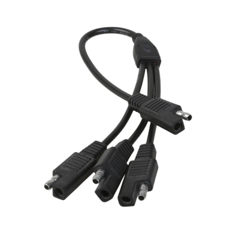 SAE Power Automotive Connectors Cable Y Splitters 1 to 2/3/4 SAE Extension Cable 18AWG for Automotive Camp Trailer