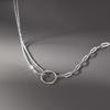 2023 Bestseller: Women's Niche Design Necklace In 925 Sterling Silver with Circle Clavicle Chain