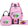 New rhythm box printed starry sky teen student schoolbag three-piece set men's and women's backpack