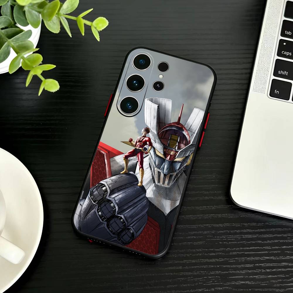 Anime M-Mazinger Z Phone Case For Samsung S26,S25,S24,S23,S22,S21,S20,Ultra,Plus,FE Black Soft Cover