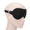 Magnetic Blindfold Improve Sleep Relieve Pressure Adjustable Strap 12 Magnets Stones Eye Shade Black