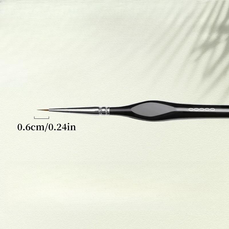 Fine Tip Paint Brush Set -Nylon Hair Extra Fine Detail Brushes for Acrylic, Models & Miniature Painting