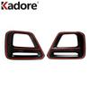 Front Fog Light Lamp Cover Trim For Subaru Forester Sport/Touring/E-BOXER/IS    Black Car Accessories Foglight Trims
