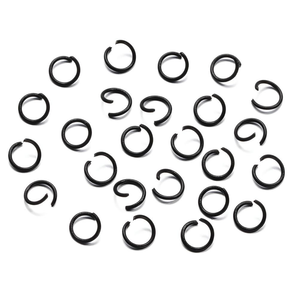 1.2 * 10Mm Open Ring, Colored Painted Iron Ring, Candy Color Connecting Ring, Handmade Diy Keychain Jewelry Ring.