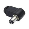 5Pcs Direct Current Power Adapter 90 Degree Angle 5.5mm X 2.5mm Male To 5.5mm X 2.1mm Female Coupler Converter for Laptop CCTV Camera Strip Lighting
