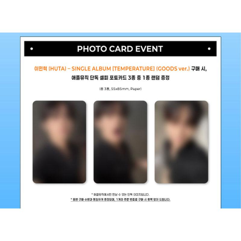 [Pre-order] LEE MIN HYUK (HUTA) – SINGLE ALBUM [TEMPERATURE] GOODS VER. (Online Benefit)