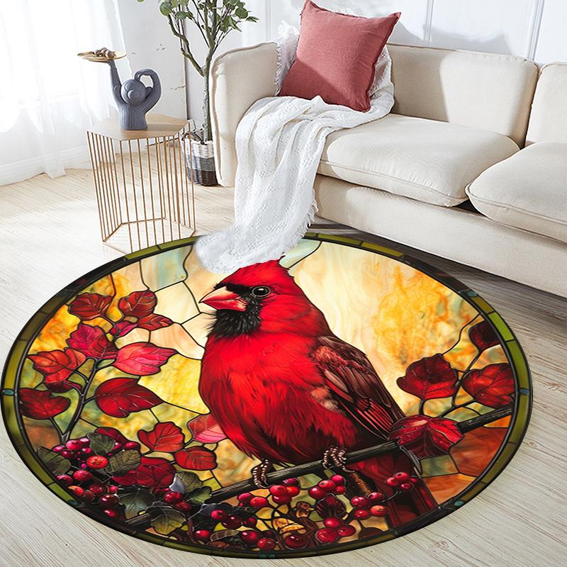 Cartoon Print Round Area Rug,Carpet Rug for Living Room Bedroom Sofa Playroom Decor,Non-slip Floor Mat