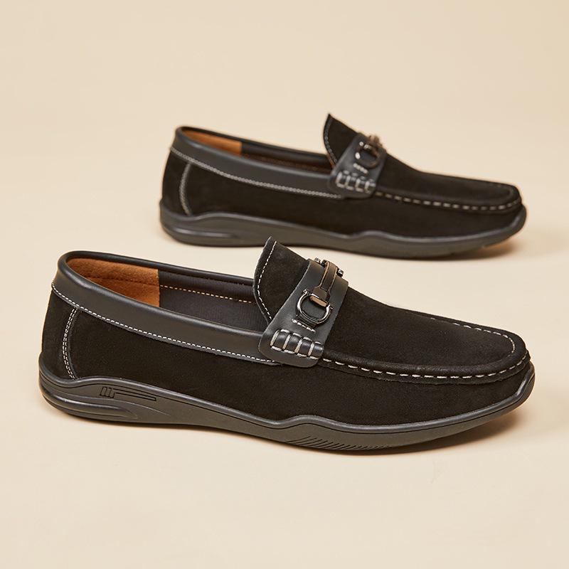 Men s Genuine Leather Soft Sole Driving Shoes - Summer Casual Pigskin Loafers 43